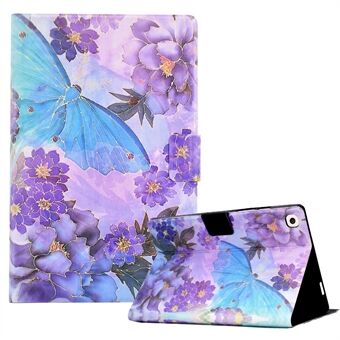 For iPad 10.2 (2019) / (2020) / iPad Air 10.5 inch (2019) Leather Flip Cover Pattern Printed Tablet Case with Card Slots