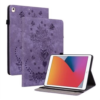 For iPad 10.2 (2019) / (2020) / (2021) / iPad Air 10.5 inch (2019) Smart Tablet Case PU Leather Stand Imprinted Cover