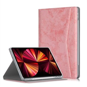 Stitching Front Pocket PU Leather Stand Case Tablet Cover for iPad Pro 12.9-inch (2021)/(2020)/(2018)