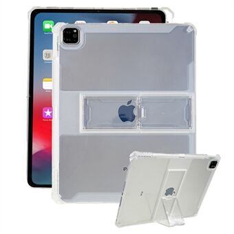 For iPad Pro 12.9 (2018) / (2020) / (2021) / (2022) Tablet Case Kickstand Crystal TPU Tablet Back Protector