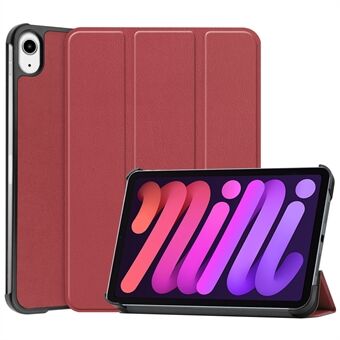 Tri-fold Stand PU Leather Smart Tablet Protective Cover Shockproof Scratch-resistant Tablet Case for iPad mini 6 (2021)