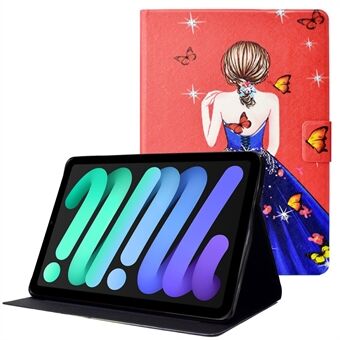 Pattern Printing PU Leather Card Slot Stand Cover with Smart Auto Wake Sleep for iPad mini (2021)