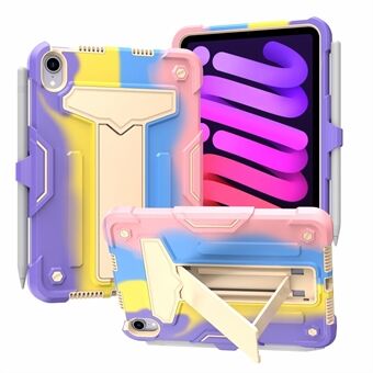 T-shaped Kickstand Design Anti-fall PC + Silicone Tablet Case Protector for iPad mini (2021)