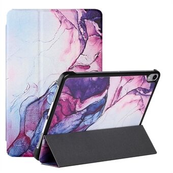 A Series Full Protection Anti-Drop Auto Wake/Sleep Pattern Printing Silk Texture Tablet Case Cover with Stand for iPad mini (2021)