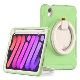 Rotary Kickstand Design PC + TPU Handheld Tablet Cover Case for iPad mini (2021)