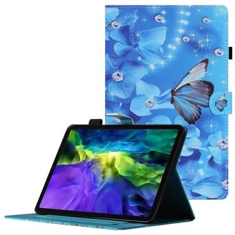 Pattern Printing Design PU Leather Folding Folio Stand Protective Case with Card Slots for iPad mini (2021)