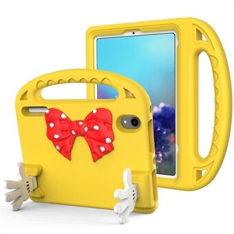 Bowknot Decoration Portable Handle Multifunction Thumb Kickstand Shockproof EVA Tablet Case Cover for iPad mini (2021)