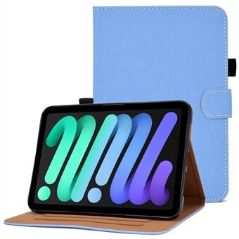 For iPad mini (2021) Shockproof Tablet Case Solid Color Anti-scratch Protective Cover with Stand