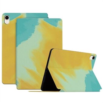 Watercolor Pattern Protective Cover for iPad mini (2021), PU Leather Tablet Case with Stand and Auto Wake / Sleep