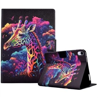 For iPad mini (2021) Pattern Printed Leather Folio Flip Cover Shockproof Tablet Case with Card Slots