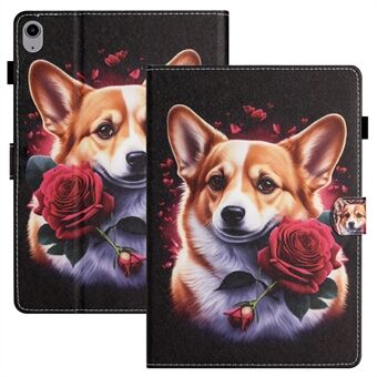 PU Leather Flip Cover for iPad mini (2021) Case Pattern Printing Shockproof Case with Card Slots, Pencil Holder