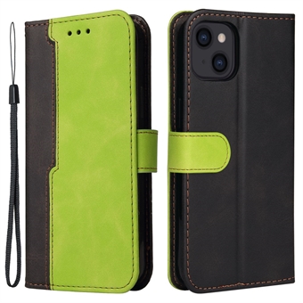 Business Style Anti-drop Dual-color Splicing Design Phone Case for iPhone 13 6.1 inch