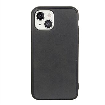 PU Leather Coated TPU + PC Phone Case Protector for iPhone 13 6.1 inch