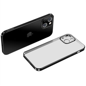 SULADA Natural Color Series Drop-proof Electroplating TPU Case Back Cover Shell for iPhone 13 6.1 inch