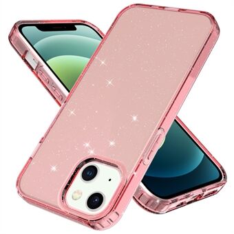 GW18 Glitter Powder Soft TPU Transparent Shockproof Phone Case for iPhone 13 6.1 inch