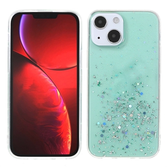 Sparkle Starry Sky Thin Light Epoxy Anti Scratch Soft TPU Phone Case Protector for iPhone 13 6.1 inch