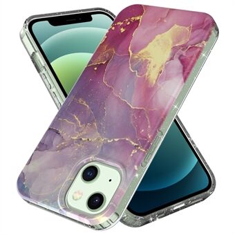 GW18 IMD Glittering Power Decor IMD Marble Pattern Cell Soft TPU Phone Case for iPhone 13 6.1 inch