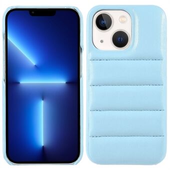 Down Coat Series Shockproof PU Leather Coated PC Protective Phone Case Cover for iPhone 13 6.1 inch