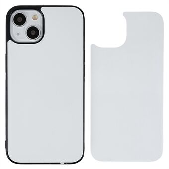 Soft TPU+PC+Aluminum Sheet Phone Cover for iPhone 13 6.1 inch, Supporting Heat Transfer Printing Phone Case