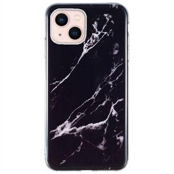 Soft TPU Case for iPhone 13 6.1 inch, Marble Pattern IMD Shockproof Well-protected Cover