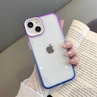 For iPhone 13 6.1 inch Acrylic + TPU Dual-color Gradient Thickened Anti-fall Phone Case Protective Shell