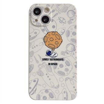 For iPhone 13 6.1 inch Lovely Astronaut Phone Case Precise Cutout Soft TPU Anti-scratch Cover