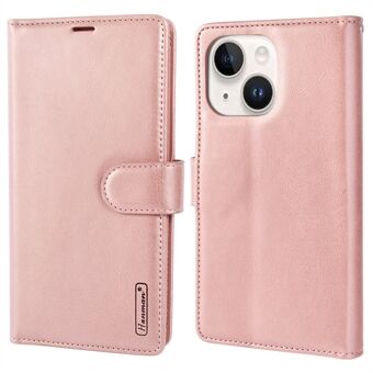 HANMAN Mila Series Stand Cover for iPhone 13 6.1 inch Folio Flip PU Leather Phone Wallet Case