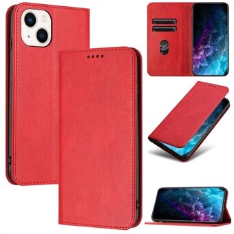 RFID Blocking Card Holder Case for iPhone 13 , PU Leather Stand Magnetic Closure Phone Cover