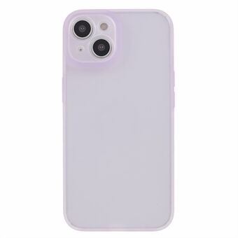 For iPhone 13 6.1 inch Anti-drop Translucent Liquid Silicone+PC Phone Cover Precise Cutout Phone Case