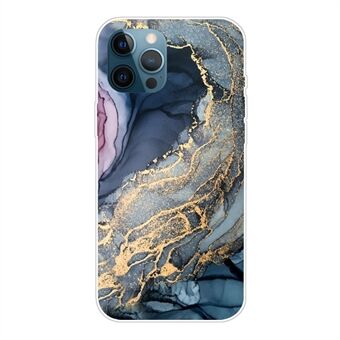 Abstract Marble Pattern Flexible TPU Back Shell for iPhone 13 Pro 6.1 inch