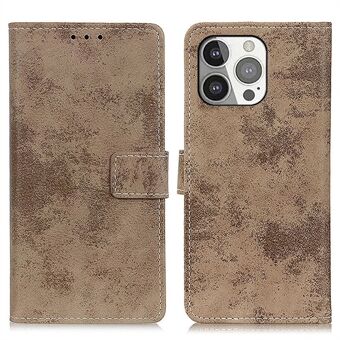 Vintage Style Magnetic Wallet Stand PU Leather Cover Case for iPhone 13 Pro 6.1 inch