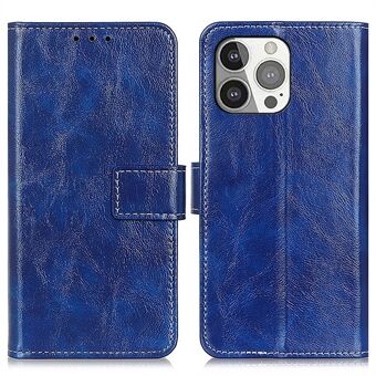 Crazy Horse Texture Vintage Style Wallet PU Leather Phone Cover Stand Case for iPhone 13 Pro