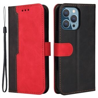 Business Style Drop-resistant Dual-color Splicing Design Phone Case for iPhone 13 Pro 6.1 inch