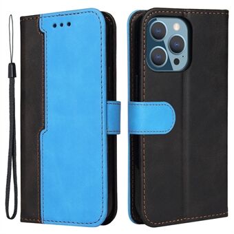 Business Style Drop-resistant Dual-color Splicing Design Phone Case for iPhone 13 Pro 6.1 inch