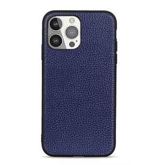 Litchi Texture Anti-drop Leather Phone Back Cover for iPhone 13 Pro 6.1 inch