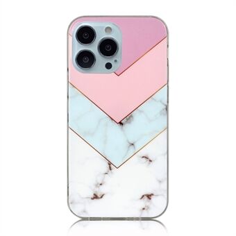 Marble Series IMD Printing Design Flexible Slim TPU Case for iPhone 13 Pro 6.1 inch