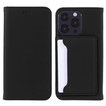 Skin-touch Feeling Kickstand Wallet Leather Case with Magnetic Auto-absorbed Closure for iPhone 13 Pro 6.1 inch