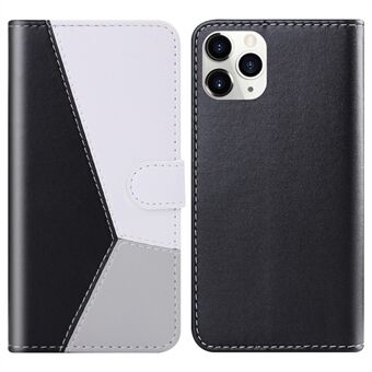 Tri-color Splicing PU Leather Shockproof Full Protection Premium Flip Cover Wallet Case with Magnetic Closure iPhone 13 Pro 6.1 inch