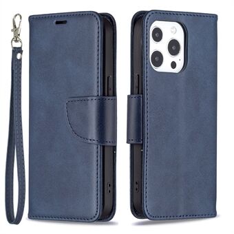 Solid Color PU Leather Wallet Cell Phone Case Shell with Stand for iPhone 13 Pro