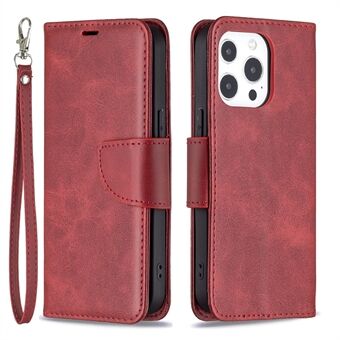 Solid Color PU Leather Wallet Cell Phone Case Shell with Stand for iPhone 13 Pro