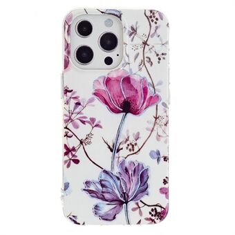 Marble Pattern Electroplating IMD TPU Case Anti Scratch Phone Shell for iPhone 13 Pro 6.1 inch