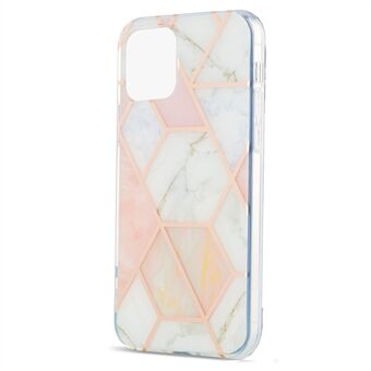 2.0mm IMD Electroplating Marble Pattern TPU Phone Case Protector for iPhone 13 Pro 6.1 inch