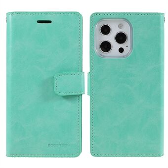 MERCURY GOOSPERY Mansoor Series Anti-Drop Shockproof Wallet Design Leather Phone Case for iPhone 13 Pro 6.1 inch