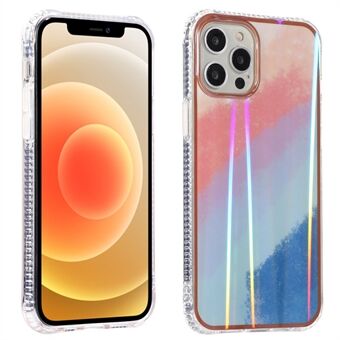 Aurora Cloud Pattern Printing Shockproof Acrylic+TPU Hybrid Case Cell Phone Cover for iPhone 13 Pro 6.1 inch