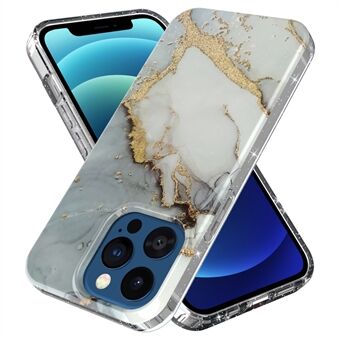 GW18 IMD Glittering Power Marble Pattern Full-Coverage Cell Phone Case for iPhone 13 Pro 6.1 inch