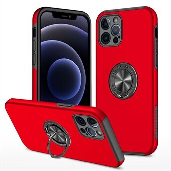 Ring Kickstand Anti-Drop Hard PC Back and Soft TPU Edge Shockproof Protective Case for iPhone 13 Pro 6.1 inch