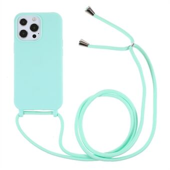 Soft TPU Cell Phone Cover Protective Shell with Lanyard for iPhone 13 Pro 6.1 inch