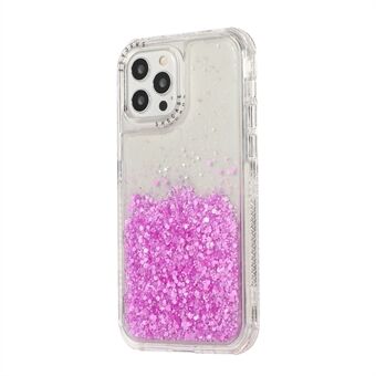 Glittery Powder Shockproof Light Hard PC + TPU Phone Case for iPhone 13 Pro 6.1 inch