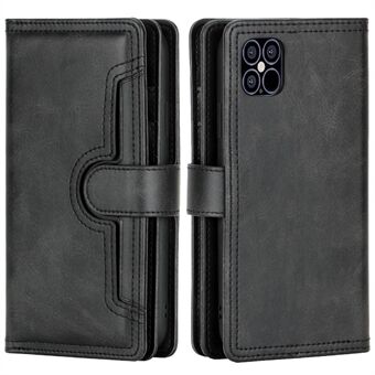 Full Protection Split Leather Phone Shell Case with Multiple Card Slots for iPhone 13 Pro 6.1 inch