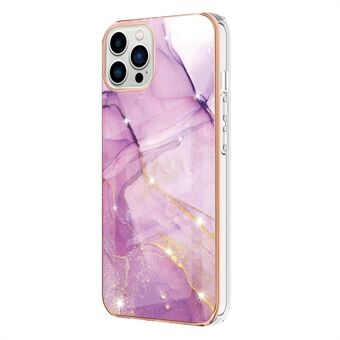 Pattern Design IMD IML Electroplating Flexible TPU Phone Case Protector for iPhone 13 Pro 6.1 inch